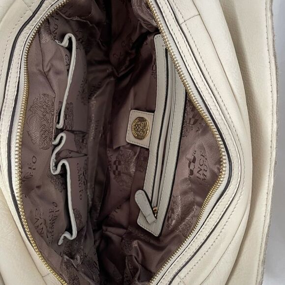 Vince Camuto Cream Gold Crossbody Handbag - Picture 11 of 12
